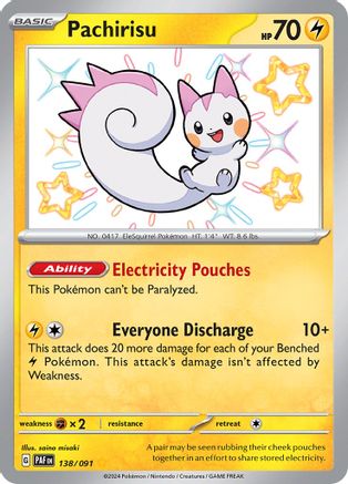 Pachirisu 138 - [SV Paldean Fates] Holofoil