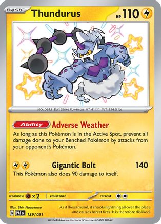 Thundurus 139 - [SV Paldean Fates] Holofoil