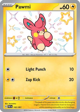 Pawmi - 142/091 142 - [SV Paldean Fates] Holofoil