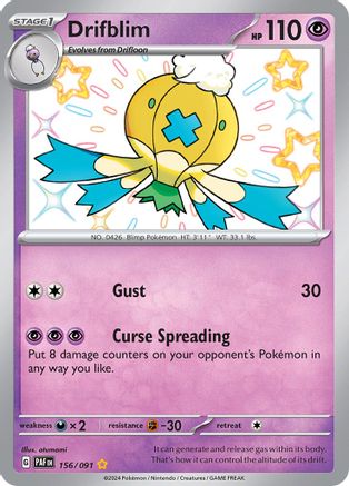 Drifblim 156 - [SV Paldean Fates] Holofoil