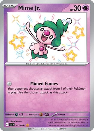 Mime Jr. - 157/091 157 - [SV Paldean Fates] Holofoil