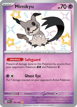 Mimikyu -160/091 160 - [SV Paldean Fates] Holofoil