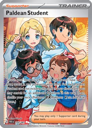 Paldean Student - 230/091 230 - [SV Paldean Fates] Holofoil