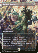 Karmic Justice (WOT-085) [Wilds of Eldraine: Enchanting Tales] (Borderless) Foil