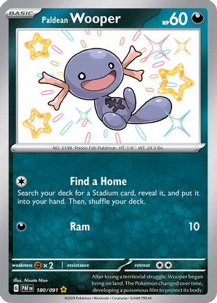 Paldean Wooper - 180/091 180 - [SV Paldean Fates] Holofoil