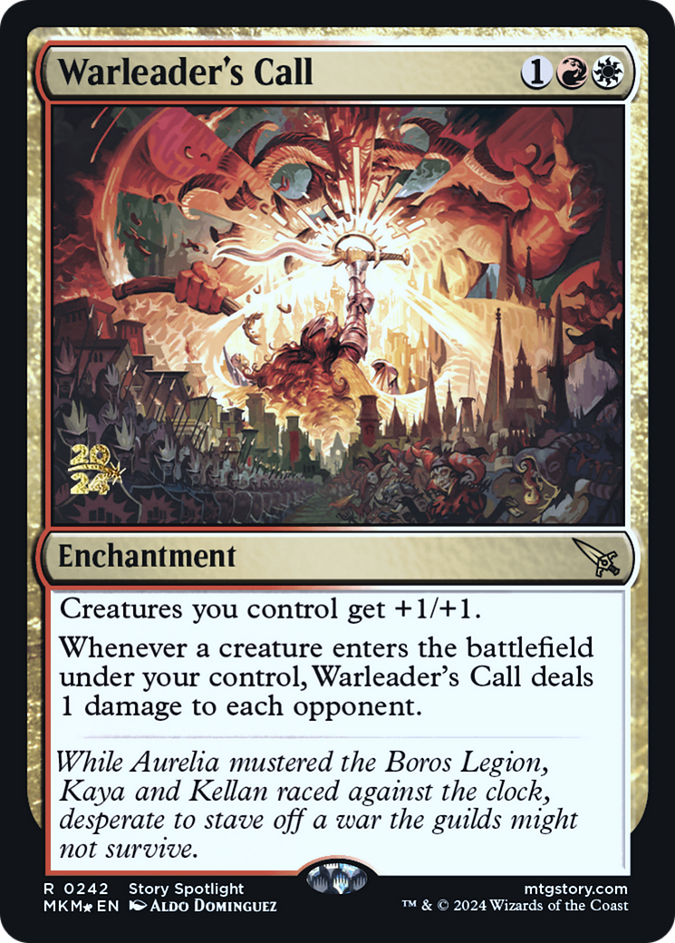 Warleader's Call (PRE-242S) [Murders at Karlov Manor Promos] Foil