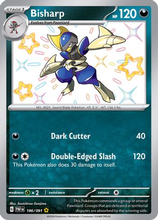 Bisharp 186 - [SV Paldean Fates] Holofoil