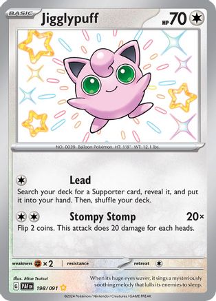 Jigglypuff 198 - [SV Paldean Fates] Holofoil