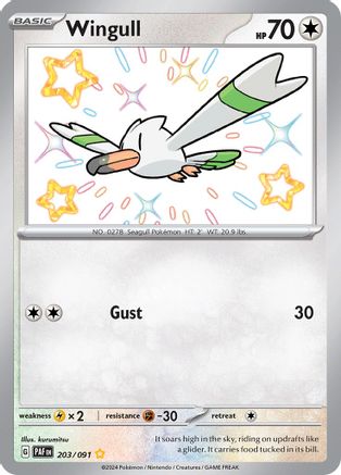 Wingull 203 - [SV Paldean Fates] Holofoil