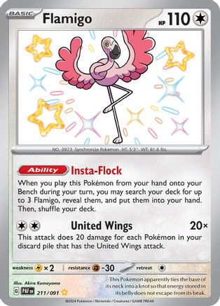 Flamigo 211 - [SV Paldean Fates] Holofoil
