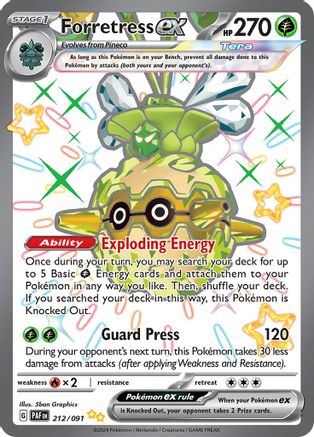 Forretress ex - 212/091 212 - [SV Paldean Fates] Holofoil