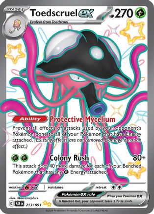Toedscruel ex - 213/091 213 - [SV Paldean Fates] Holofoil