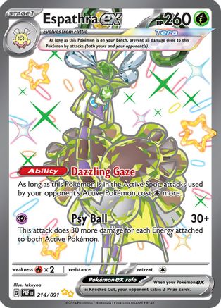 Espathra ex - 214/091 214 - [SV Paldean Fates] Holofoil