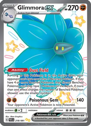 Glimmora ex 218 - [SV Paldean Fates] Holofoil