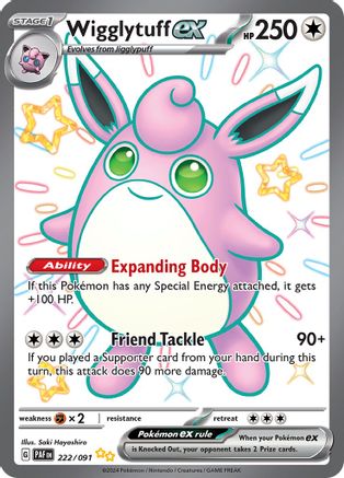 Wigglytuff ex 222 - [SV Paldean Fates] Holofoil