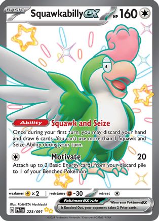 Squawkabilly ex - 223/091 223 - [SV Paldean Fates] Holofoil