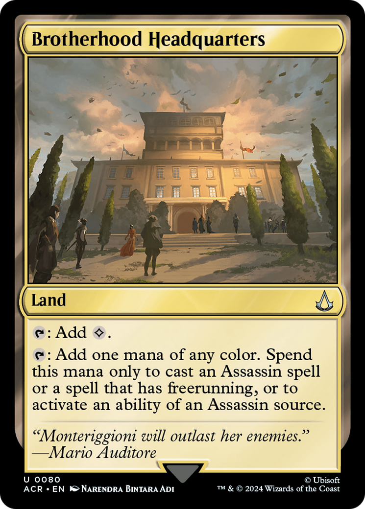 Brotherhood Headquarters (ACR-080) [Assassin's Creed] Foil