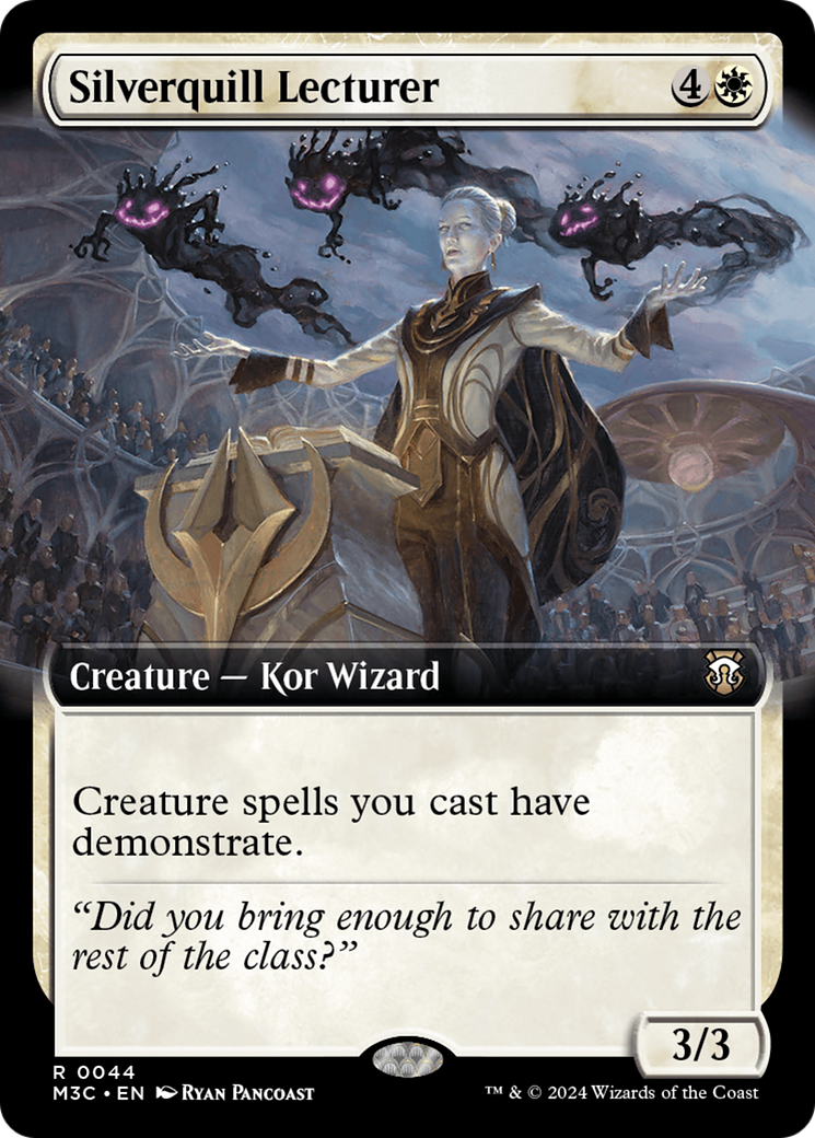 Silverquill Lecturer (M3C-044) [Modern Horizons 3 Commander]: (Extended Art) Foil