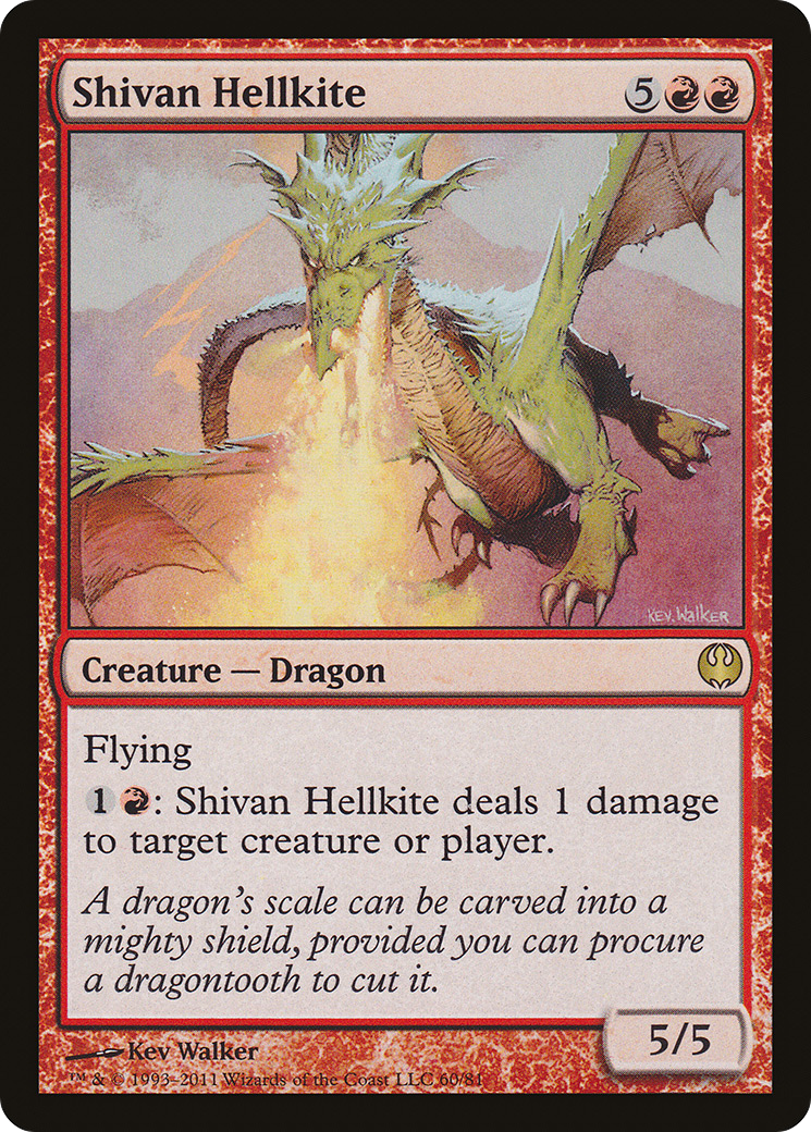 Shivan Hellkite (DDG-060) [Duel Decks: Knights vs. Dragons]