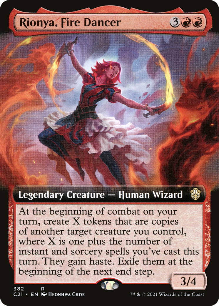Rionya, Fire Dancer (C21-382) [Commander 2021]: (Extended Art)