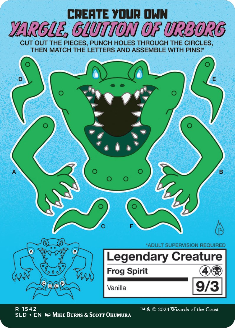 Yargle, Glutton of Urborg // Yargle, Glutton of Urborg (SLD-1542) [Secret Lair Drop] (Borderless) Foil