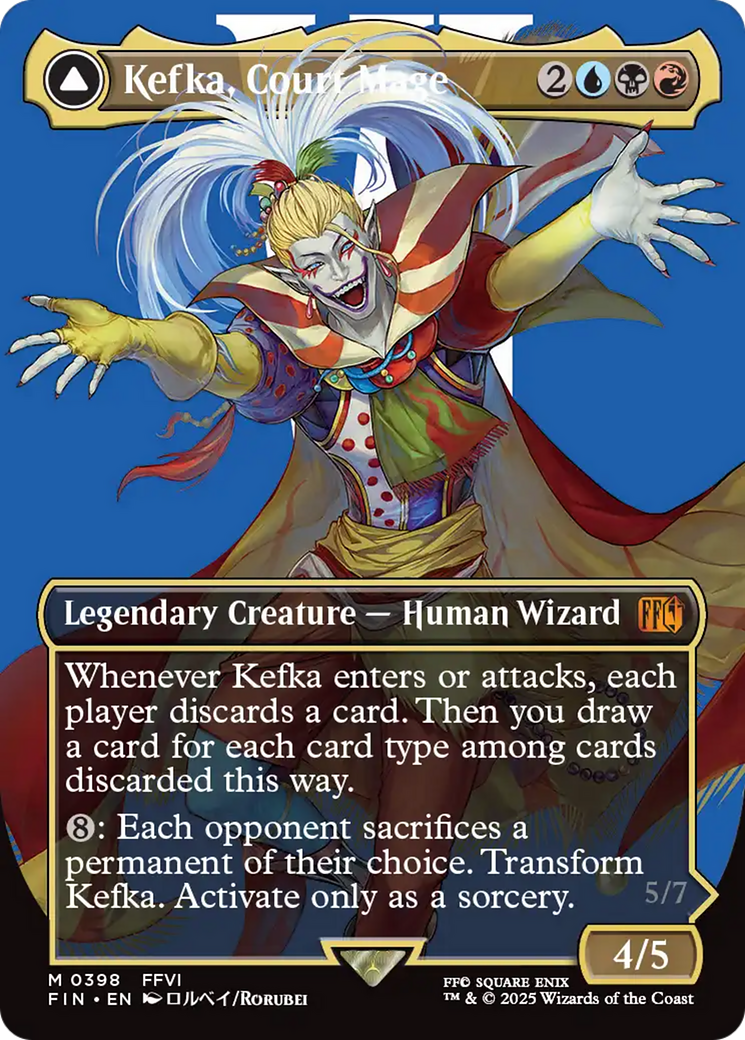 Kefka, Court Mage (0398) (Borderless) (FIN-398) [FINAL FANTASY] (Borderless)