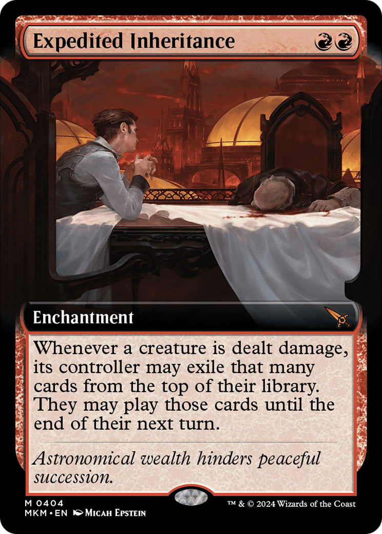 Expedited Inheritance (MKM-404) [Murders at Karlov Manor]: (Extended Art) Foil
