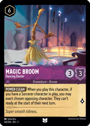 Magic Broom - Dancing Duster (44/204) [Into the Inklands] Cold Foil
