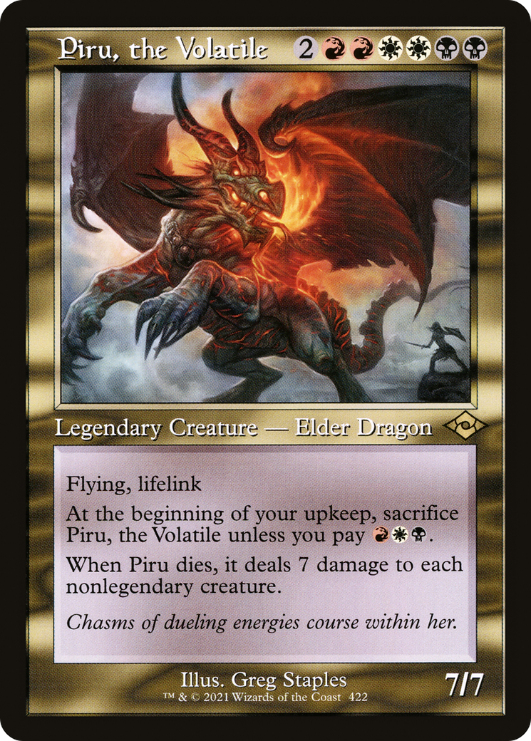 Piru, the Volatile (Retro Frame) (MH2-422) [Modern Horizons 2]