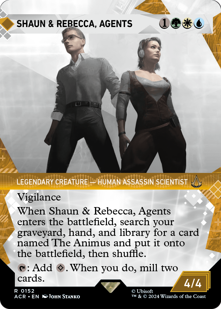 Shaun & Rebecca, Agents (Showcase) (ACR-152) (Borderless) [Assassin's Creed]