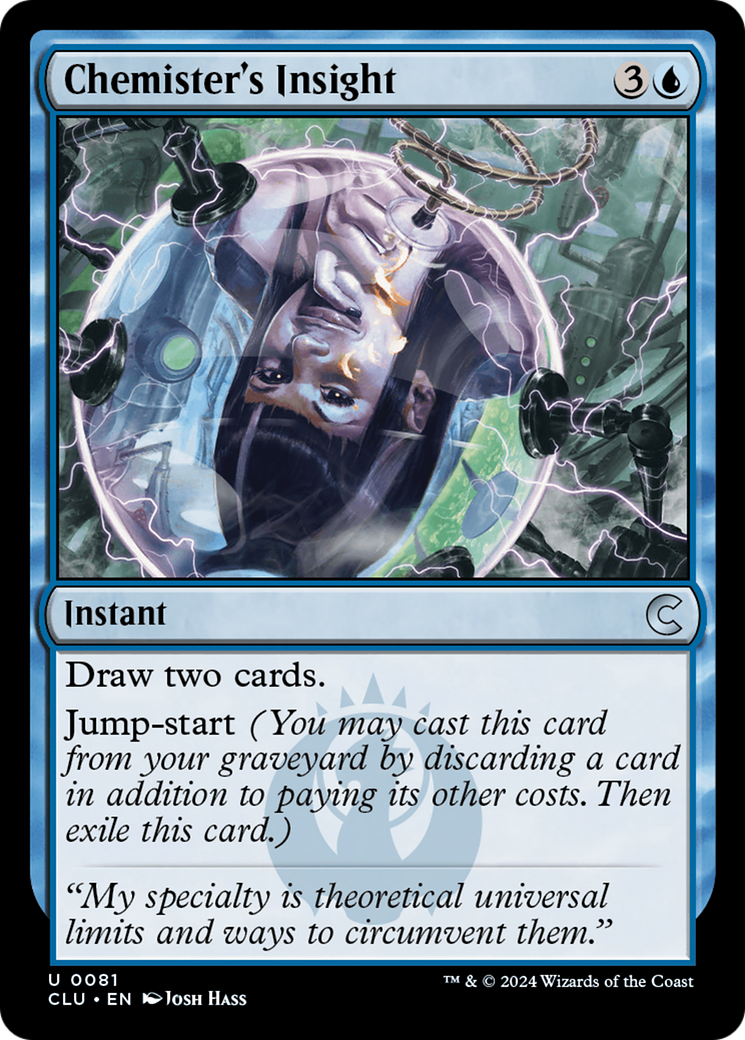Chemister's Insight (CLU-081) [Ravnica: Clue Edition]