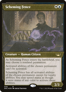Scheming Fence (Showcase) (Foil Etched) (SNC-449) [Streets of New Capenna] Foil