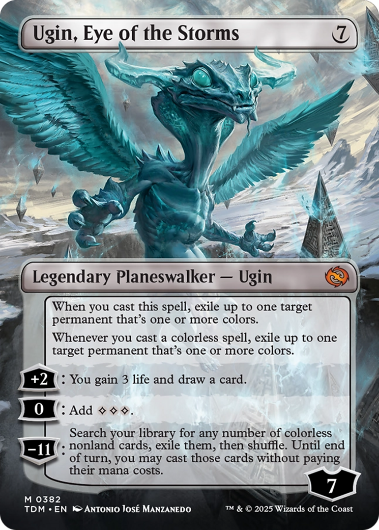 Ugin, Eye of the Storms // Ugin, Eye of the Storms (TDM-382) [Tarkir: Dragonstorm] (Borderless)