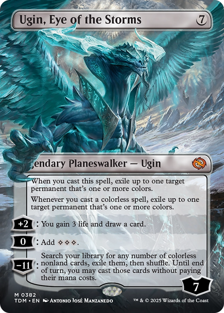 Ugin, Eye of the Storms // Ugin, Eye of the Storms (TDM-382) [Tarkir: Dragonstorm] (Borderless)