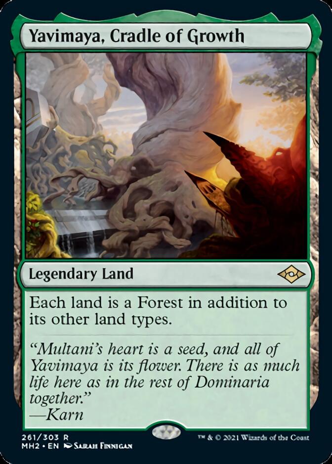 Yavimaya, Cradle of Growth (MH2-261) [Modern Horizons 2] Foil