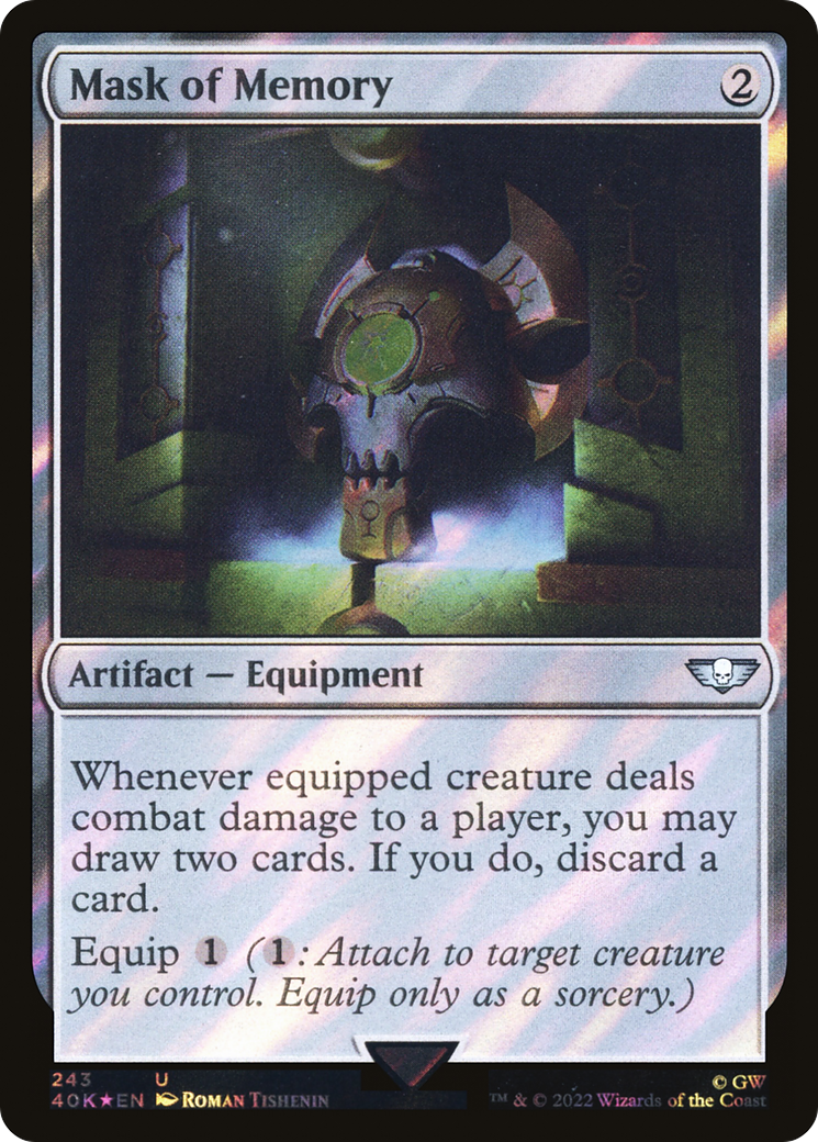 Mask of Memory (Surge Foil) (40K-243) [Warhammer 40,000 Commander] Foil
