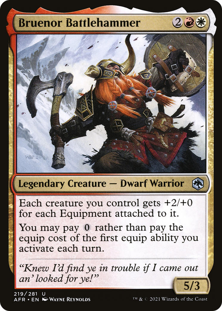 Bruenor Battlehammer (AFR-219) [Adventures in the Forgotten Realms]