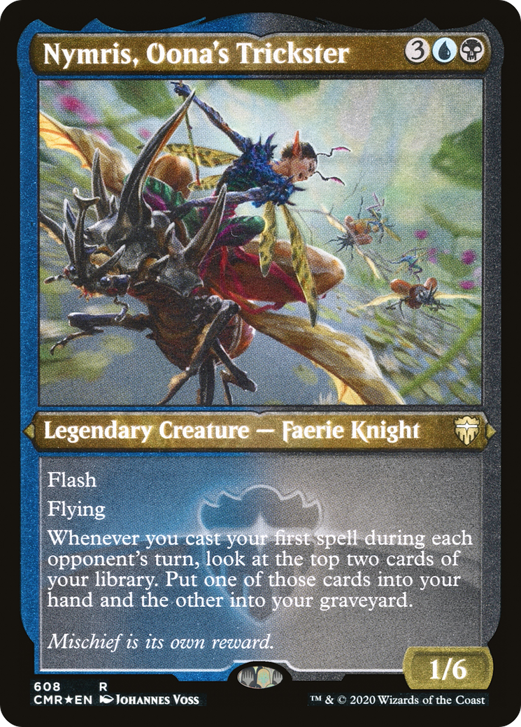 Nymris, Oona's Trickster (Foil Etched) (CMR-608) [Commander Legends] Etched Foil