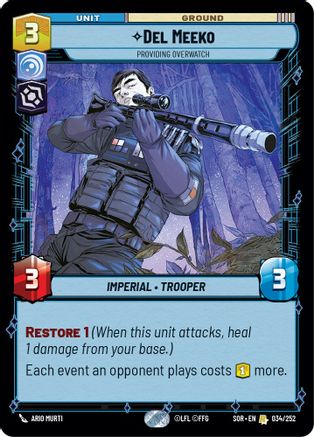 Del Meeko - Providing Overwatch (034/252) [Spark of Rebellion] Foil