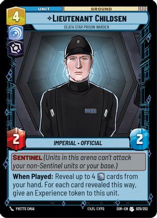 Lieutenant Childsen - Death Star Prison Warden (035/252) [Spark of Rebellion] Foil
