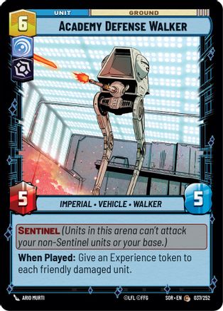 Academy Defense Walker (037/252) [Spark of Rebellion] Foil