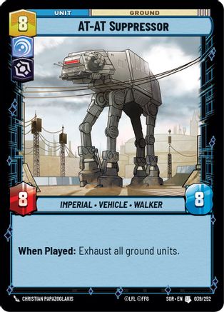 AT-AT Suppressor (039/252) [Spark of Rebellion] Foil
