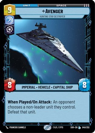 Avenger - Hunting Star Destroyer (040/252) [Spark of Rebellion] Foil