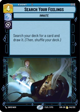 Search Your Feelings (042/252) [Spark of Rebellion] Foil