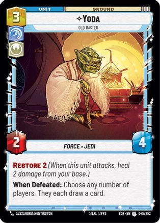 Yoda - Old Master (045/252) [Spark of Rebellion] Foil