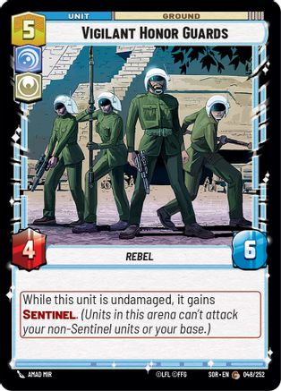 Vigilant Honor Guards (048/252) [Spark of Rebellion] Foil