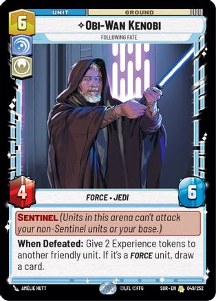 Obi-Wan Kenobi - Following Fate (049/252) [Spark of Rebellion] Foil