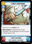 Luke's Lightsaber (053/252) [Spark of Rebellion] Foil