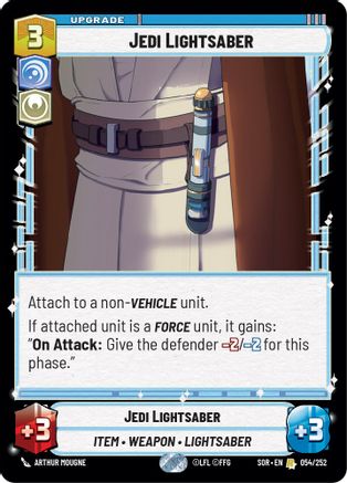 Jedi Lightsaber (054/252) [Spark of Rebellion] Foil