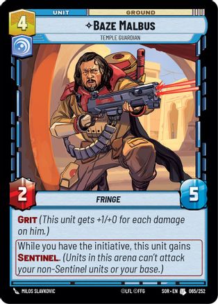 Baze Malbus - Temple Guardian (065/252) [Spark of Rebellion] Foil